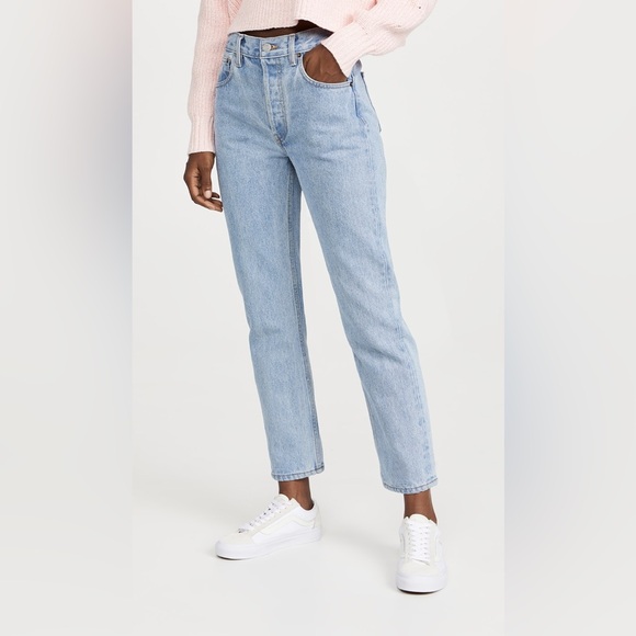 NWT Still Here Cloud Rainbow Tate Jeans Straight 28 - Picture 2 of 7